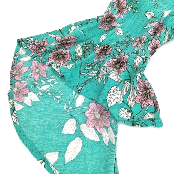 *SOLD* TAKARA Cherry Blossom Print Off Shoulder Romper - Picture 2 of 9